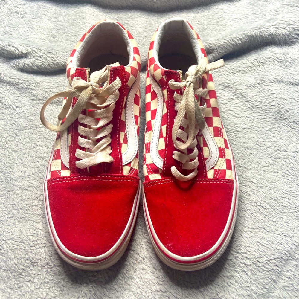 Red checker broad vans